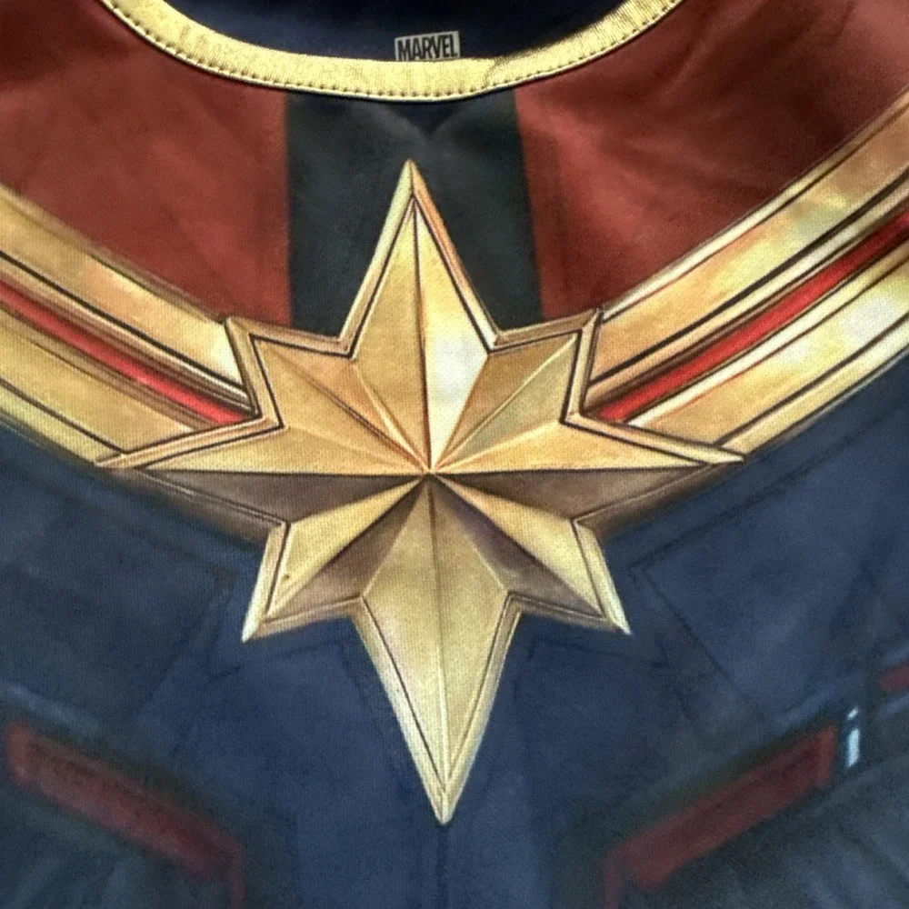 WONDER WOMAN Girls Kid Costume Gold Top Blue Tulle Skirt Size XS 4-5
